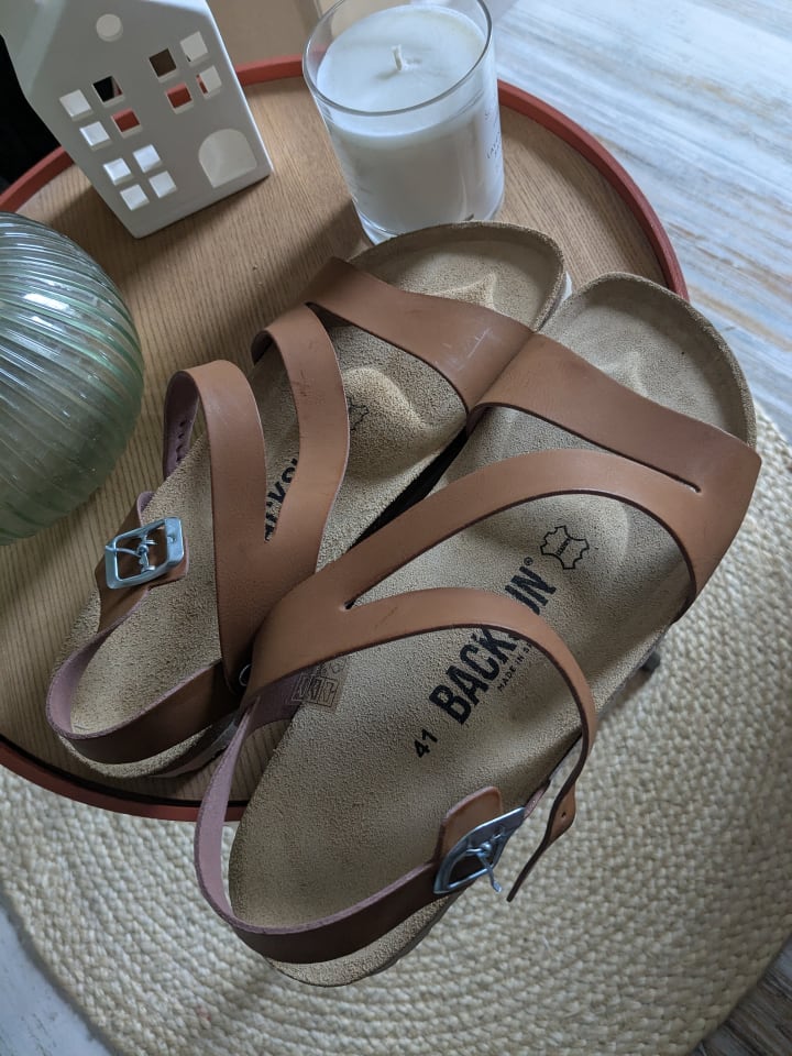 BACKSUN Sandalen in Hellbraun günstig kaufen 41