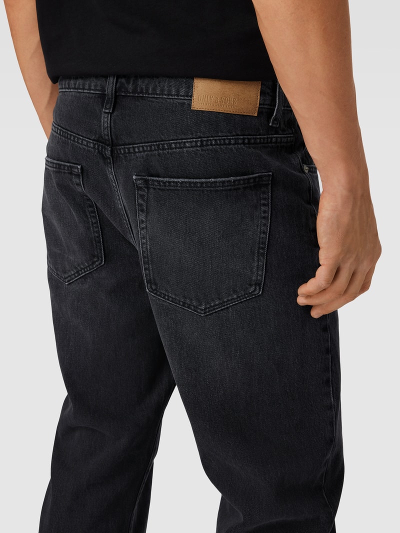 Bootcut Jeans im 5-Pocket-Design Modell 'EDGE' in jeans