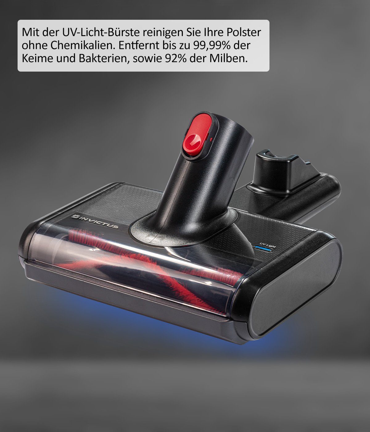 Genius Akku-Hand-und Stielstaubsauger Invictus X9 Facelift Deluxe 26-tlg., Nass- & Trockenreiniger, 450,00 W, beutellos HEPA Filter, Akkusauger bis zu 55 Min Laufzeit Ladestation Bürste Set
