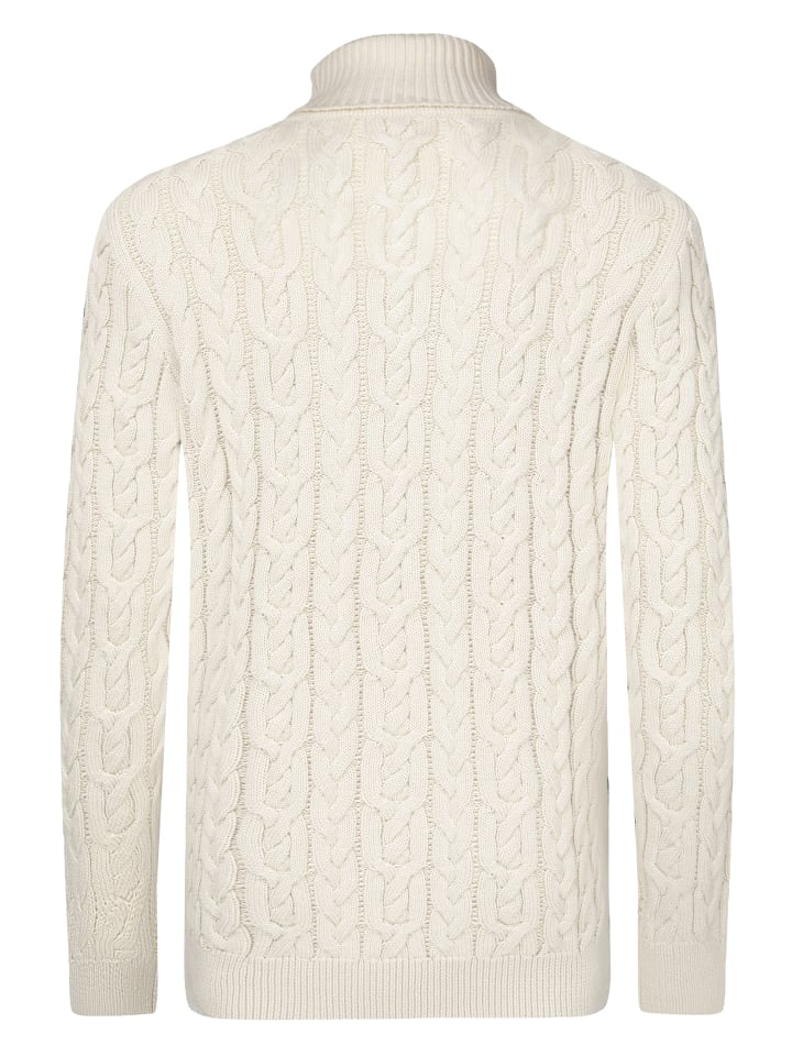 JIMMY SANDERS Rollkragenpullover in Ecru günstig kaufen