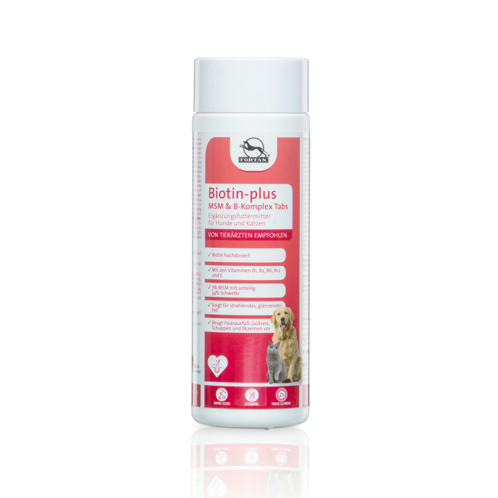 Fortan Ergänzungsfutter & Aufzucht Fortan Biotin-plus MSM & B-Komplex Tabs 400 g
