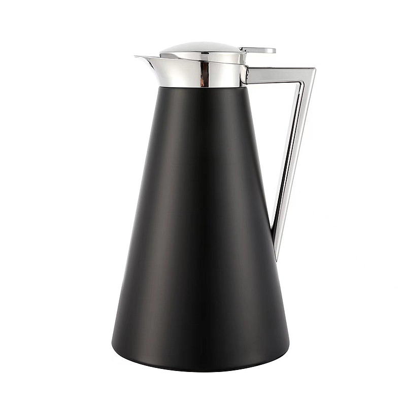 Cuisine Kaffekanne 1 l sølv/sort Emilion