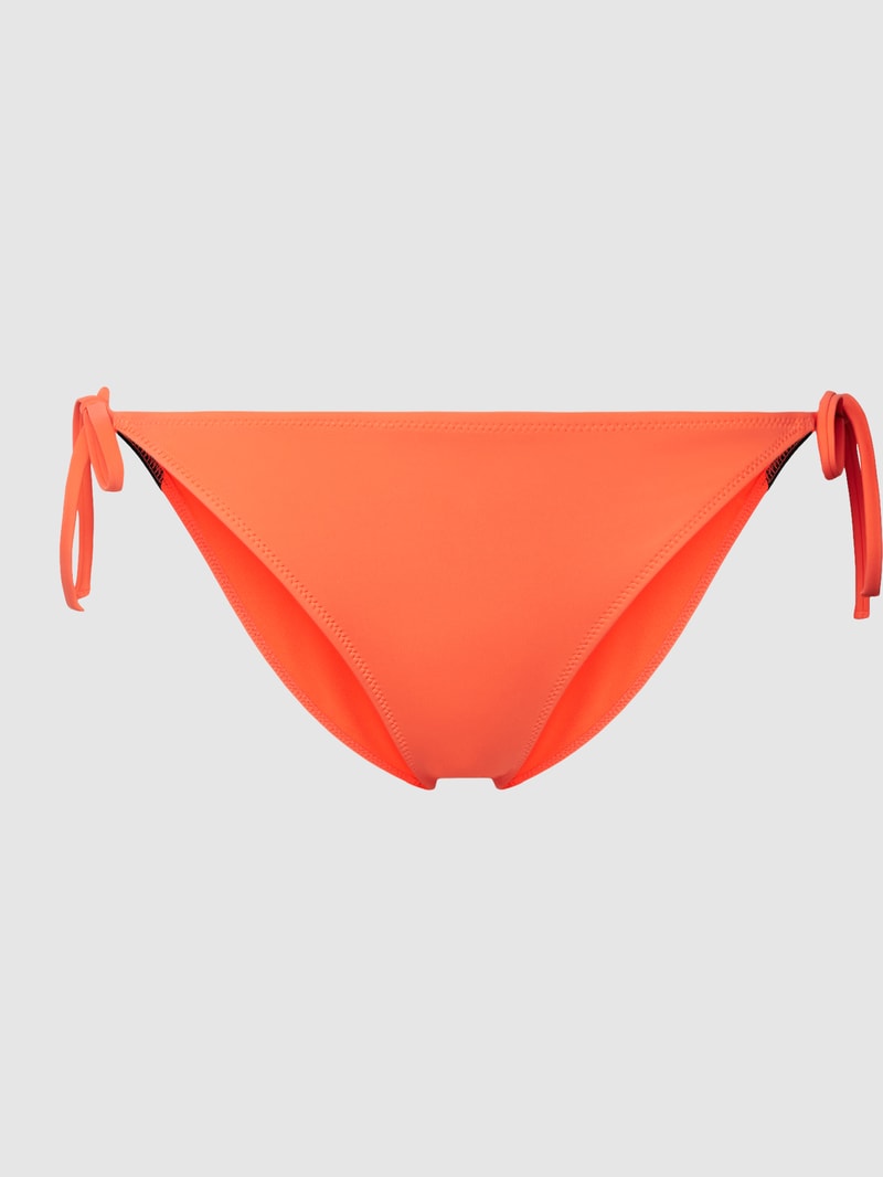 Bikini-Slip mit Schnürung in orange