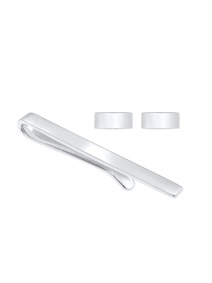 KUZZOI Schmuckset 925 Sterling Silber Geo in Silber günstig kaufen onesize