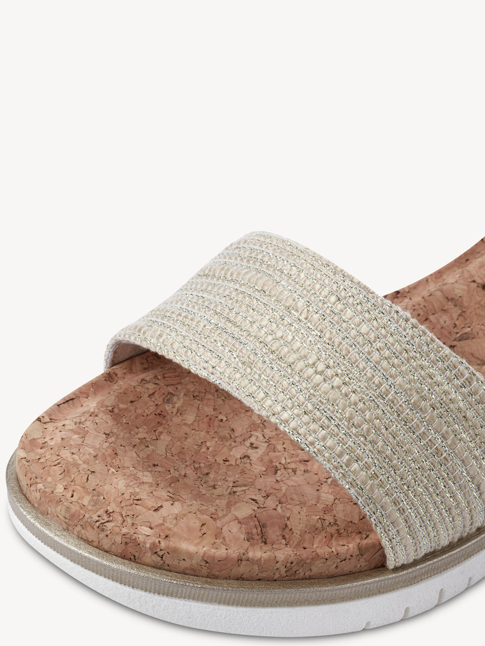 Sandale à talon - beige