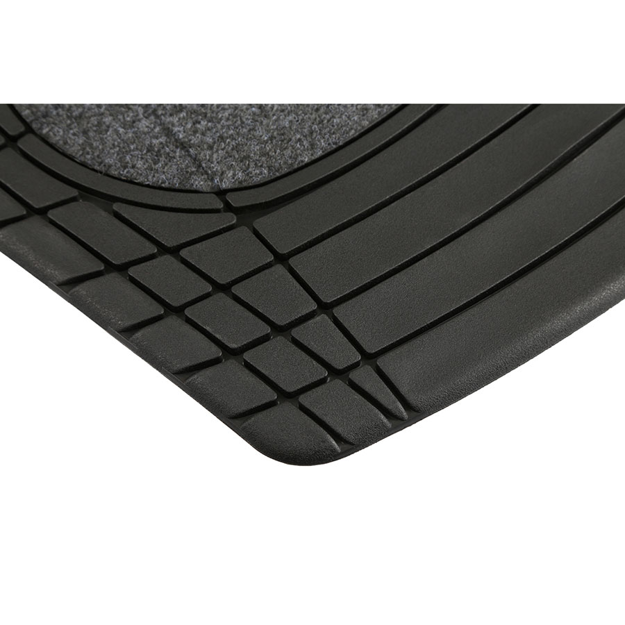 Norauto Universal Gummi-Fußmatten "Monaco" im 4-teiligem Set, schwarz - ATU