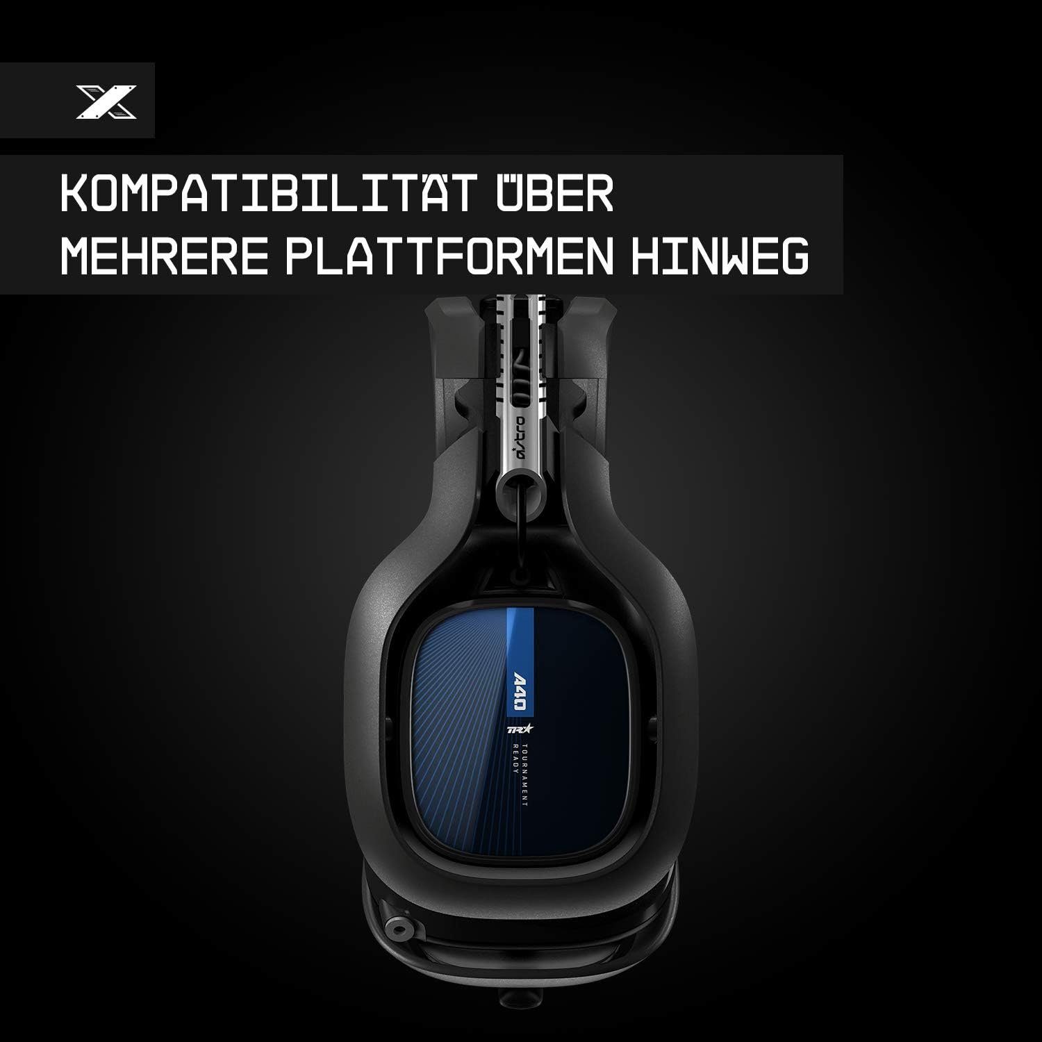 ASTRO A40 TR Dolby ATMOS für PS5, PS4, Switch, PC, Mac Gaming-Headset (Rauschunterdrückung, Lautstärkeregelung Mikrofon, Biegsames Mikrofon, Abnehmbares Mikrofon, kabelgebunden, 3m Kabel)