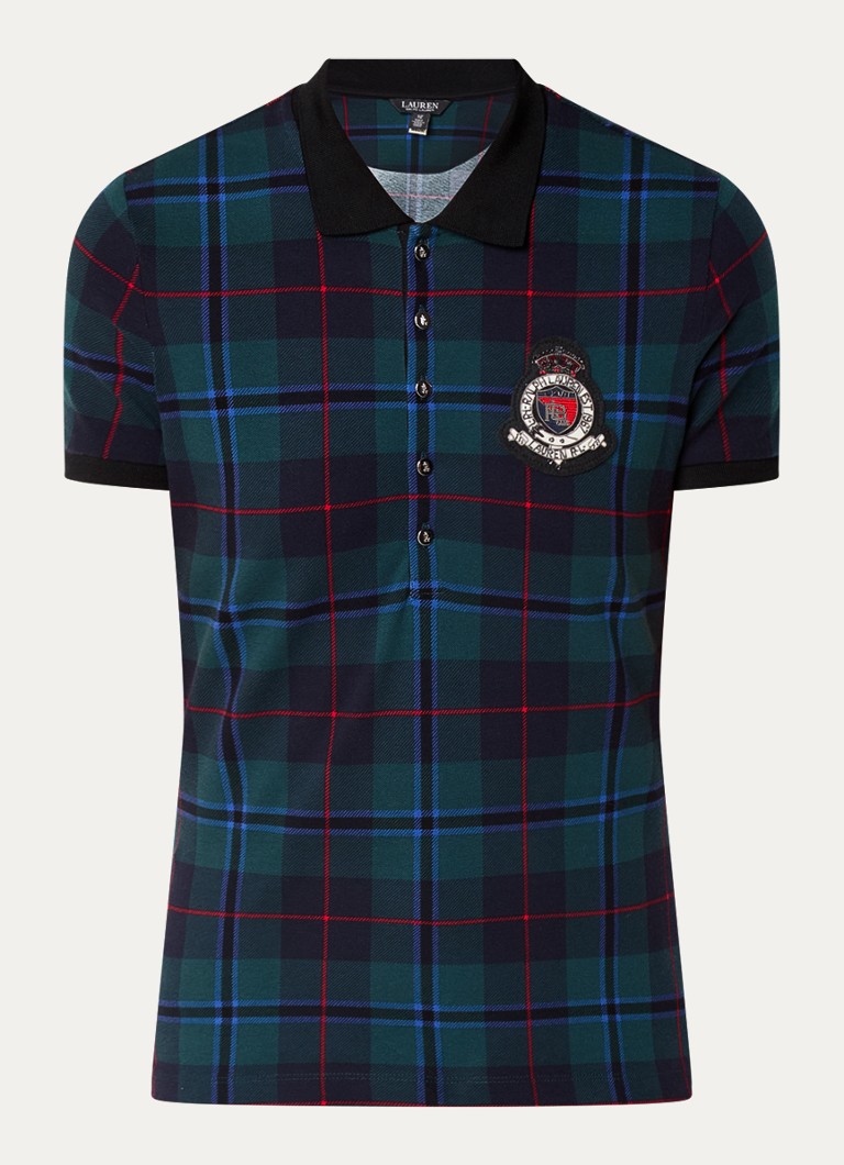 Motivo a quadri e logo ricamato di Polo Ralph Lauren.