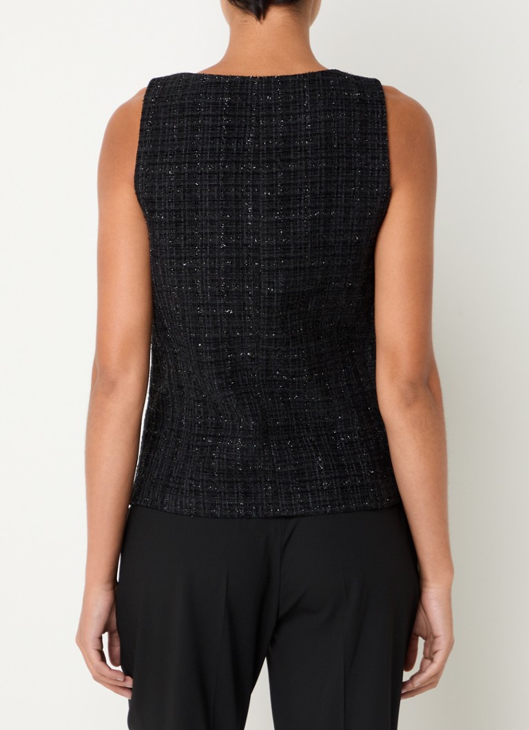 Top fără mâneci cu efect de tweed Yoko de la Sofie Schnoor