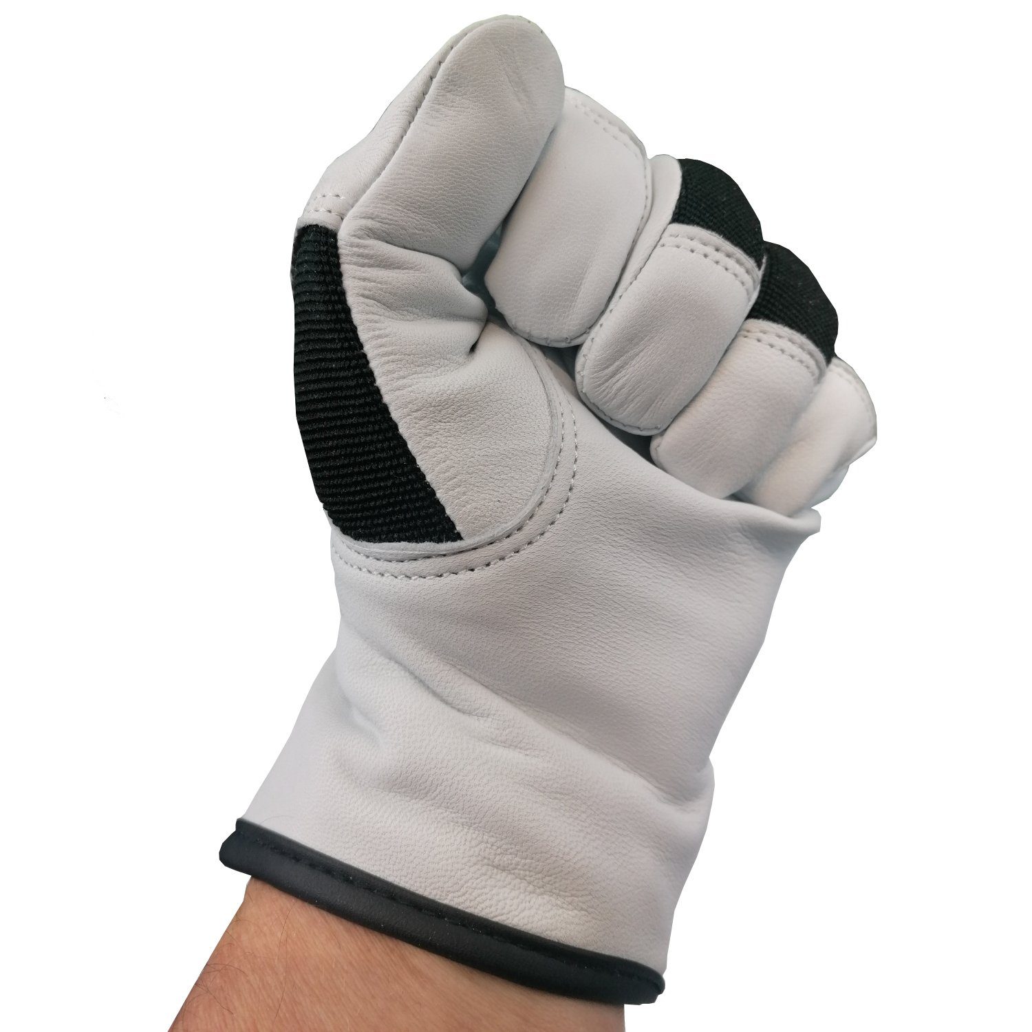 GUARD 5 Arbeitshandschuhe Leder- Gartenhandschuhe aus Rindnappaleder (Art. 11900) leicht gefüttert für Damen & Herren