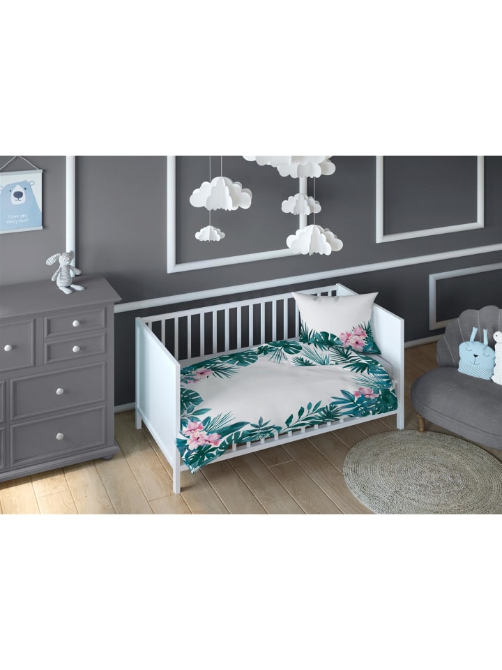 Carpe Sonno Wende-Bettwäsche Set Blätter in Mehrfarbig günstig kaufen 100 x 135 cm   40 x 60 cm