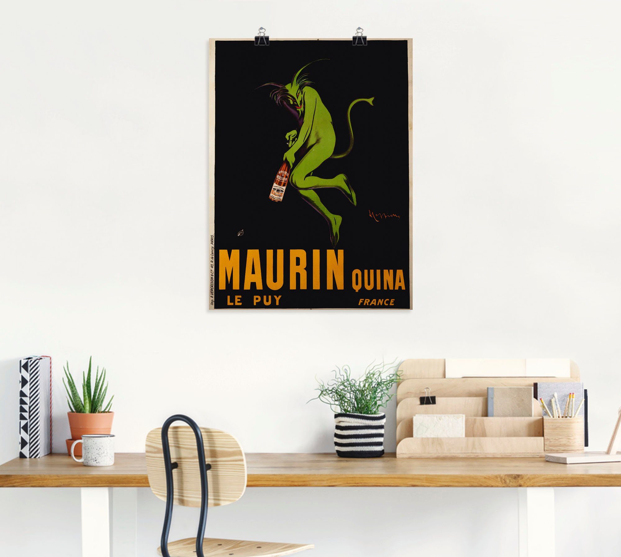 Artland Wandbild Maurin Quina. Um 1922, Schilder (1 St), als Leinwandbild, Wandaufkleber oder Poster in versch. Größen