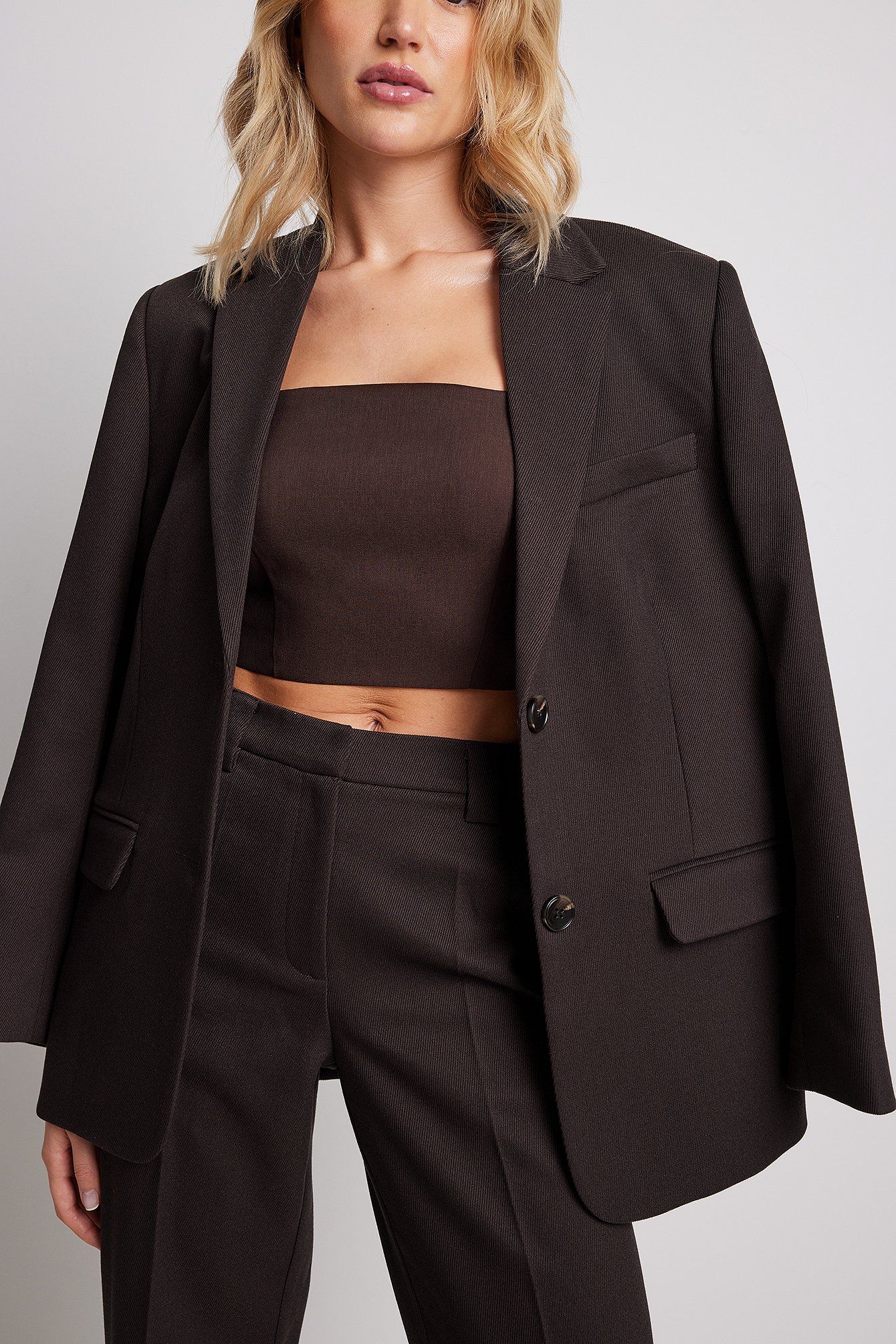 Square Neck Tailored Top