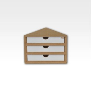 Hobbyzone: Schubladenmodul 4 Ecke Abschlussstück
