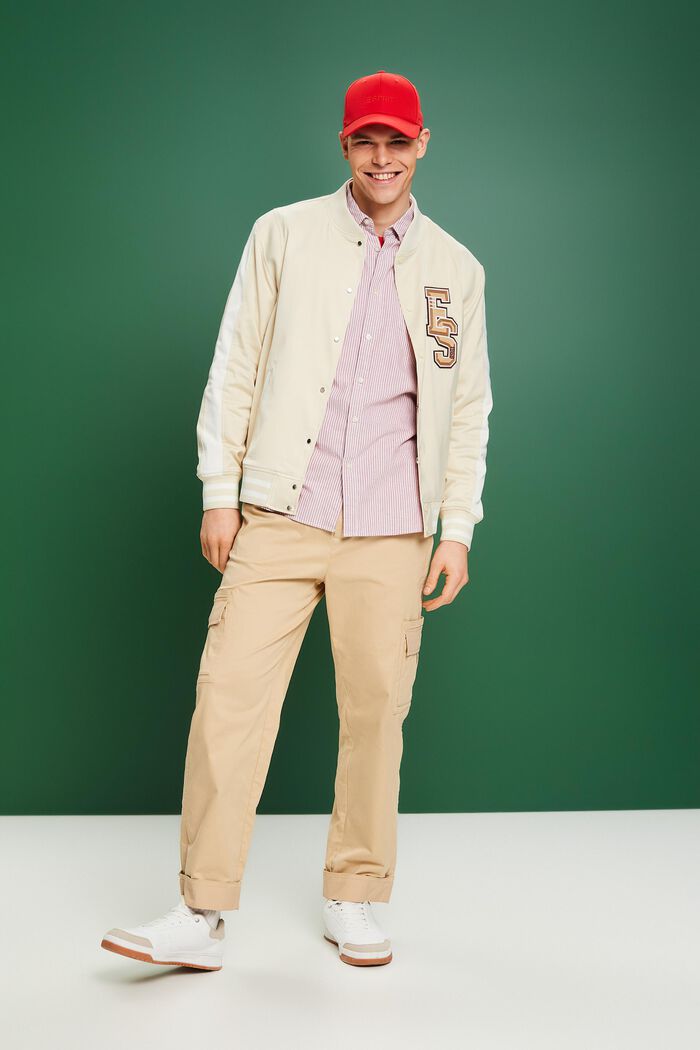 Collegejacke mit Logo-Patch