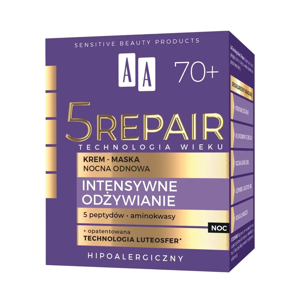 AA Age Technology Intensive Nutrition 70+ - Natfornyende Creme-Maske 50ml