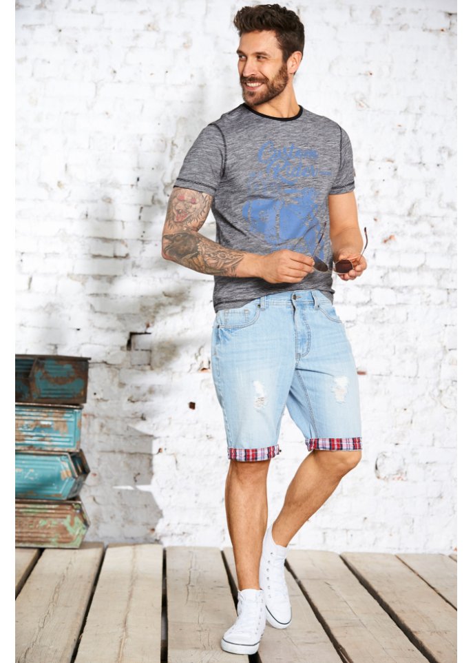 Jeans-Bermuda, Loose Fit