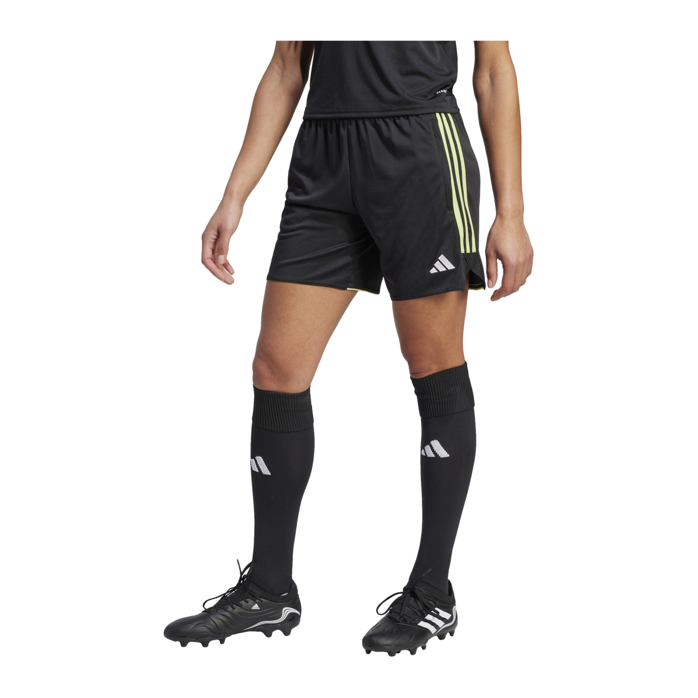 adidas Tiro League Trainingsshort Damen lang Schwarz Grün