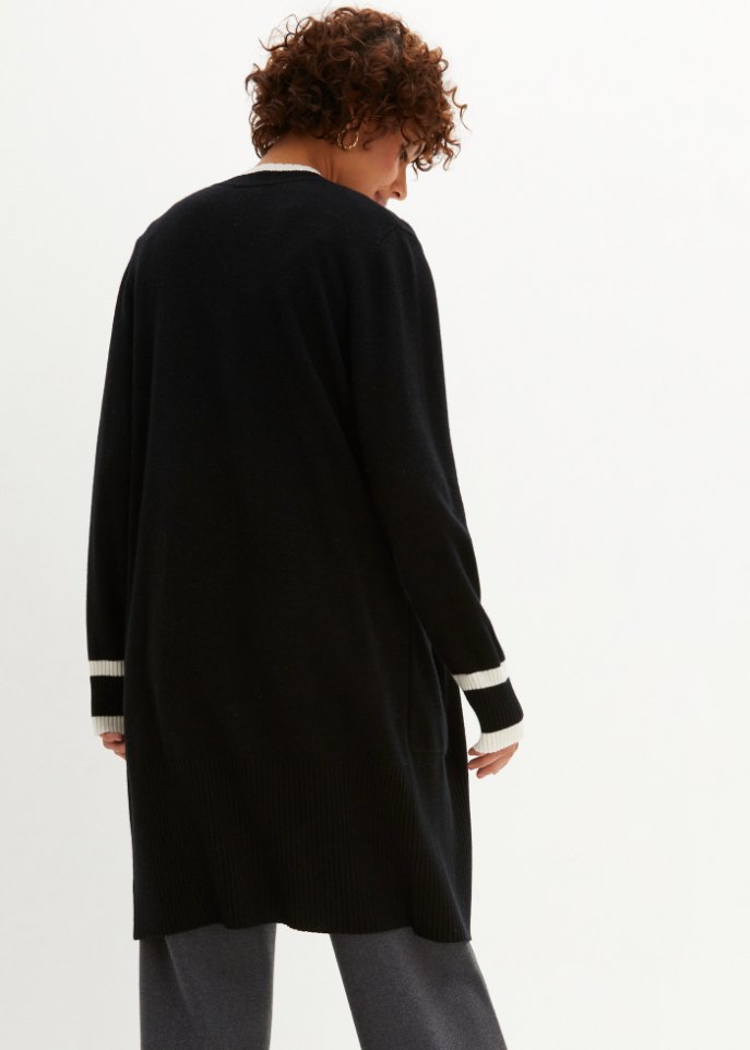 Wollstrickjacke mit Good Cashmere Standard®-Anteil