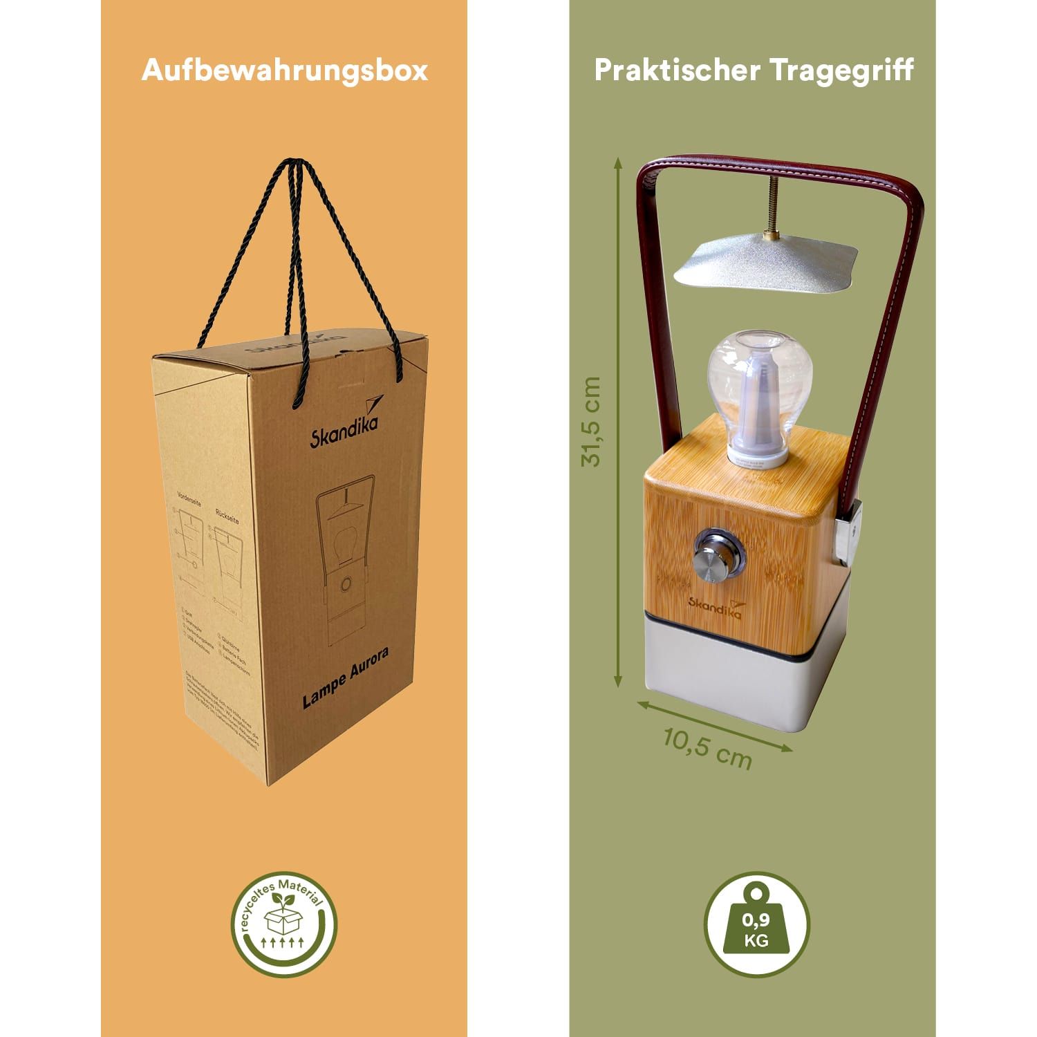 SKANDIKA Campinglampe Aurora
