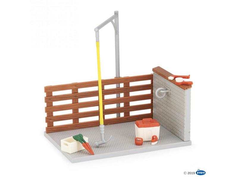Aire de douche et ses accessoires