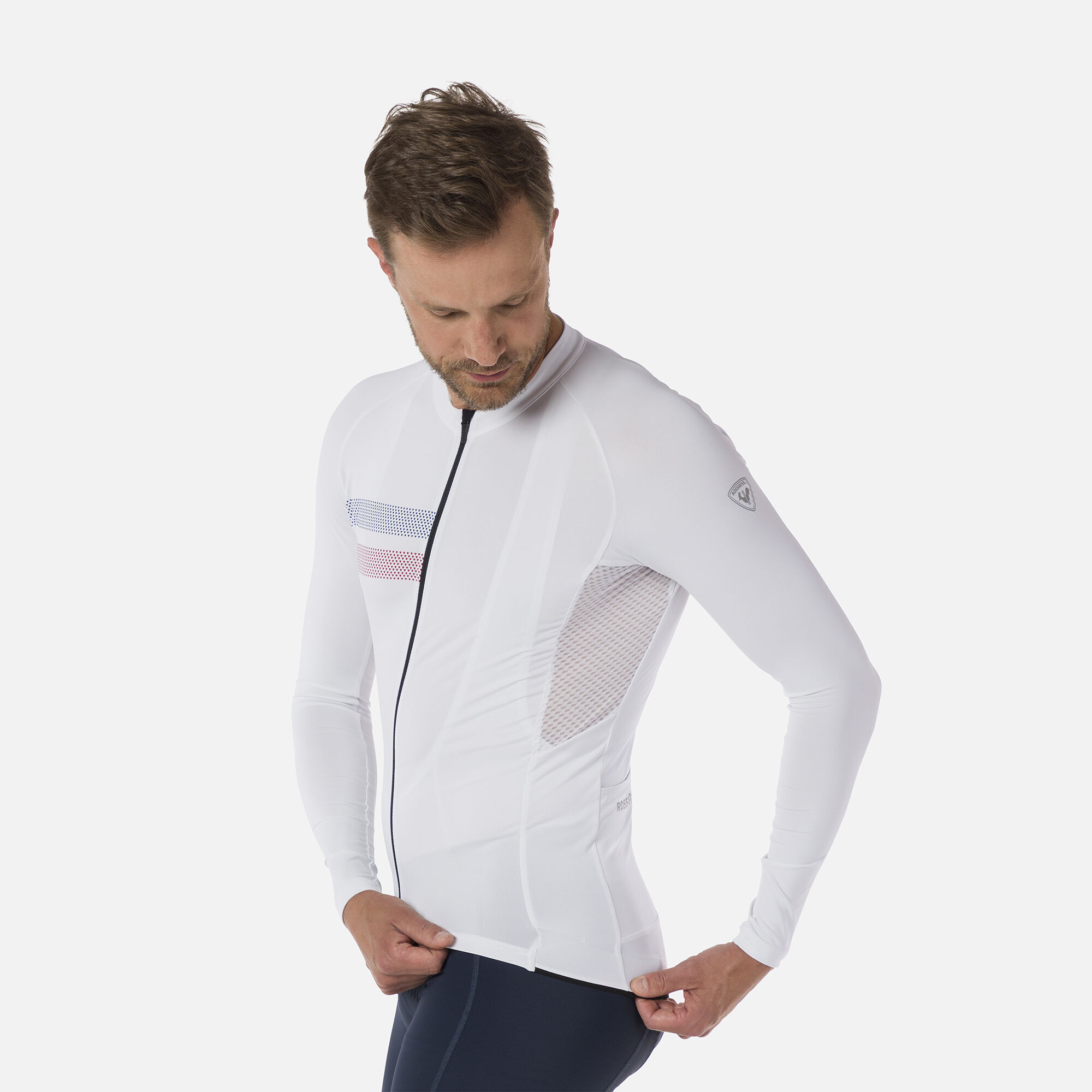Maillot de vélo de route à manches longues pour homme