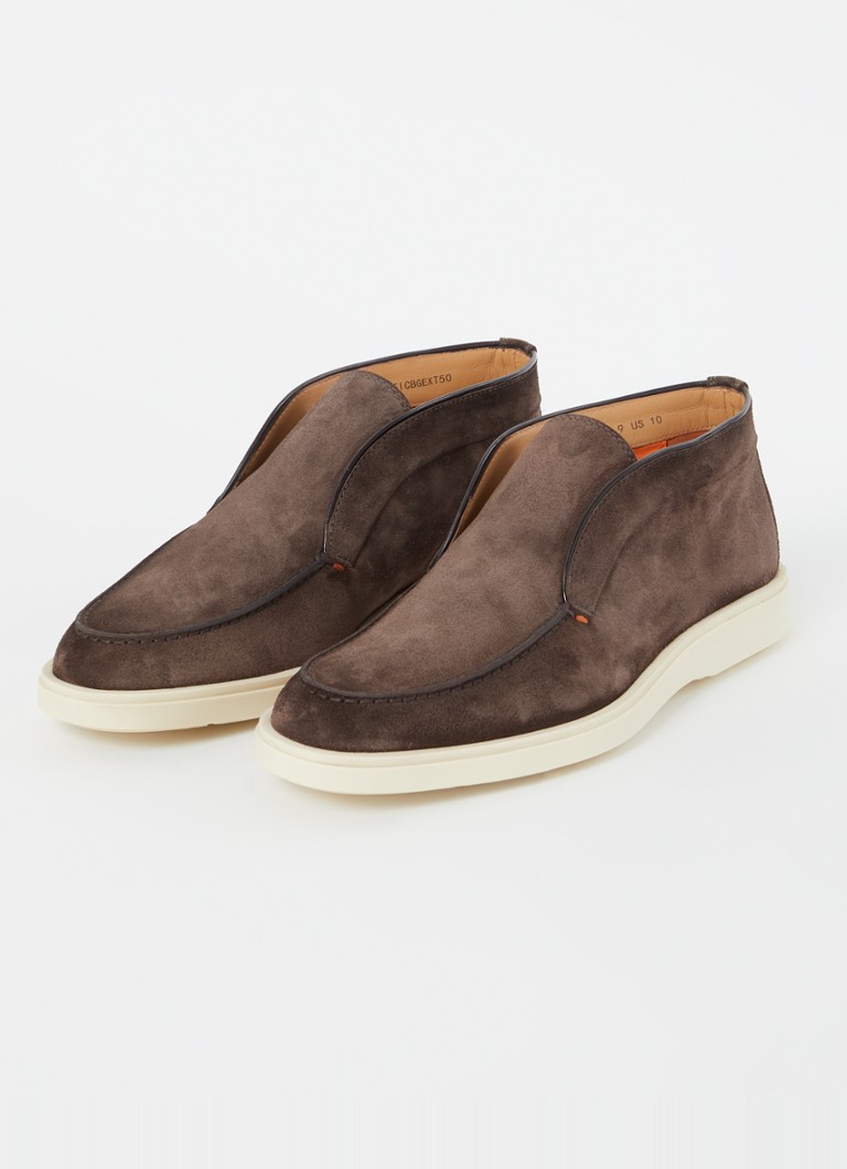 Pantofi Santoni Detroit Suede Slip-On