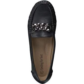 smiling for feet Mokassin in schwarz