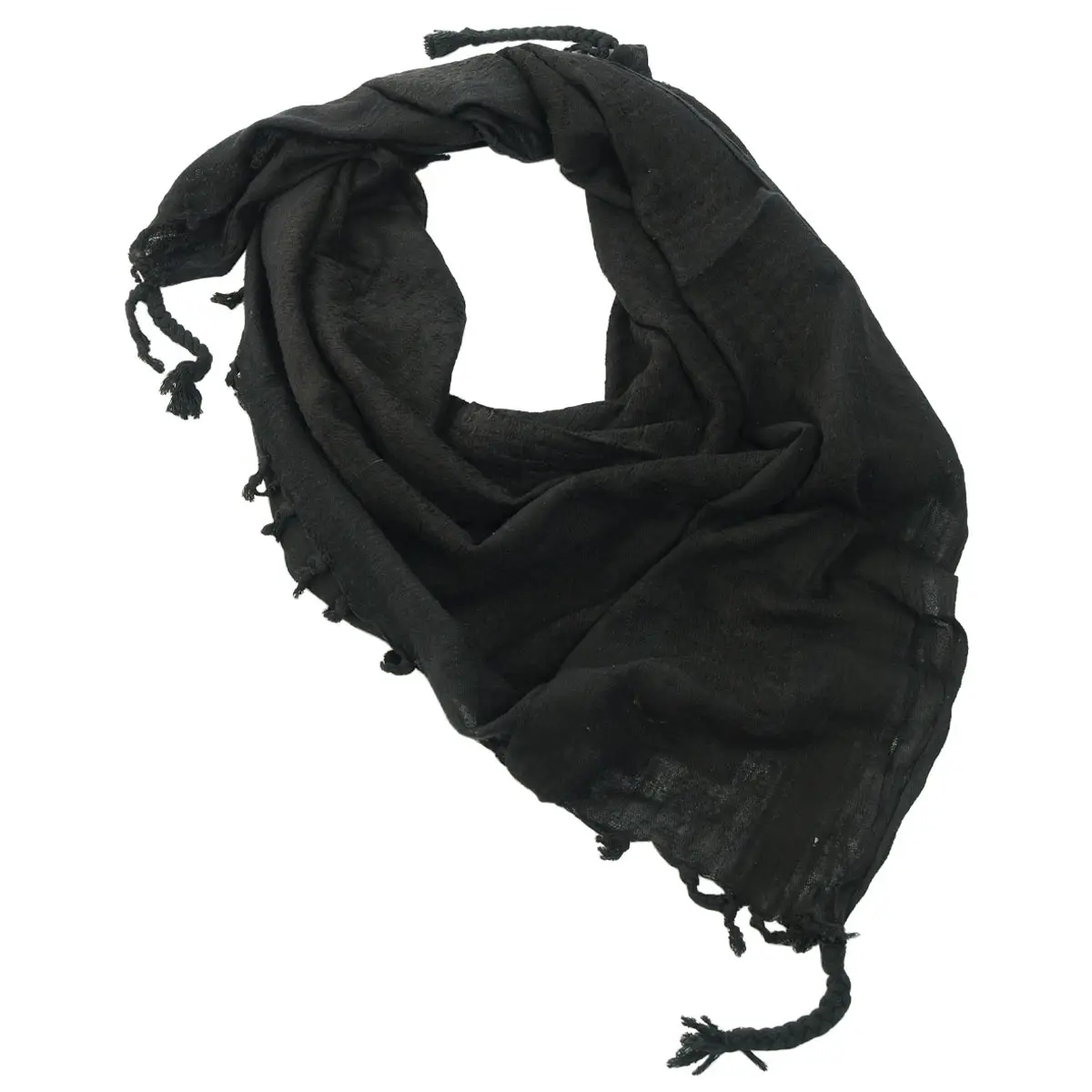 PLO-Tuch SHEMAG schwarz uni