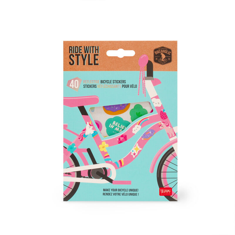Reflexné nálepky na bicykel - Jazda so štýlom