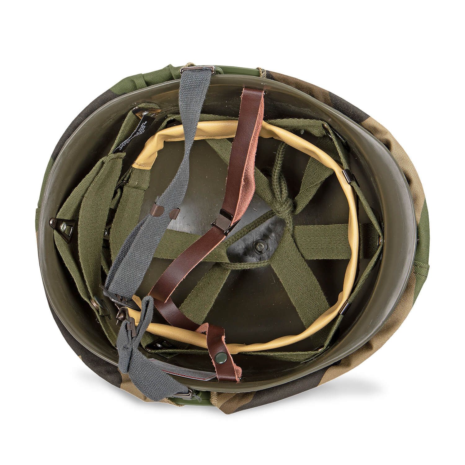 US Helm M1 mit Innenhelm u. Tarnbezug neuwertig