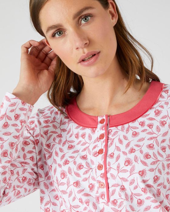 Chemise de nuit jersey manches longues