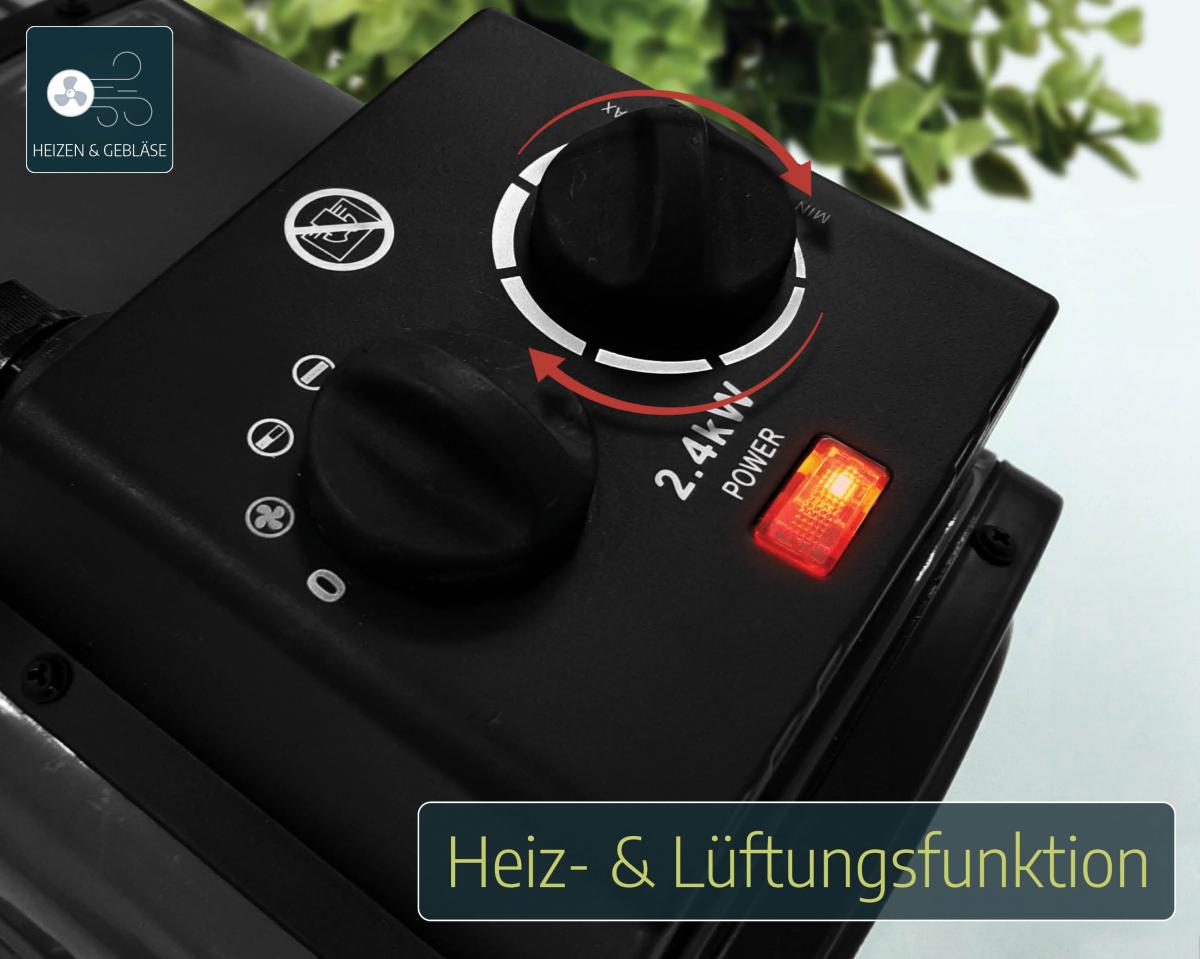 Canopia by Palram Gewächshausheizung, Heizlüfter mit digitalem Thermostat, 2400Watt