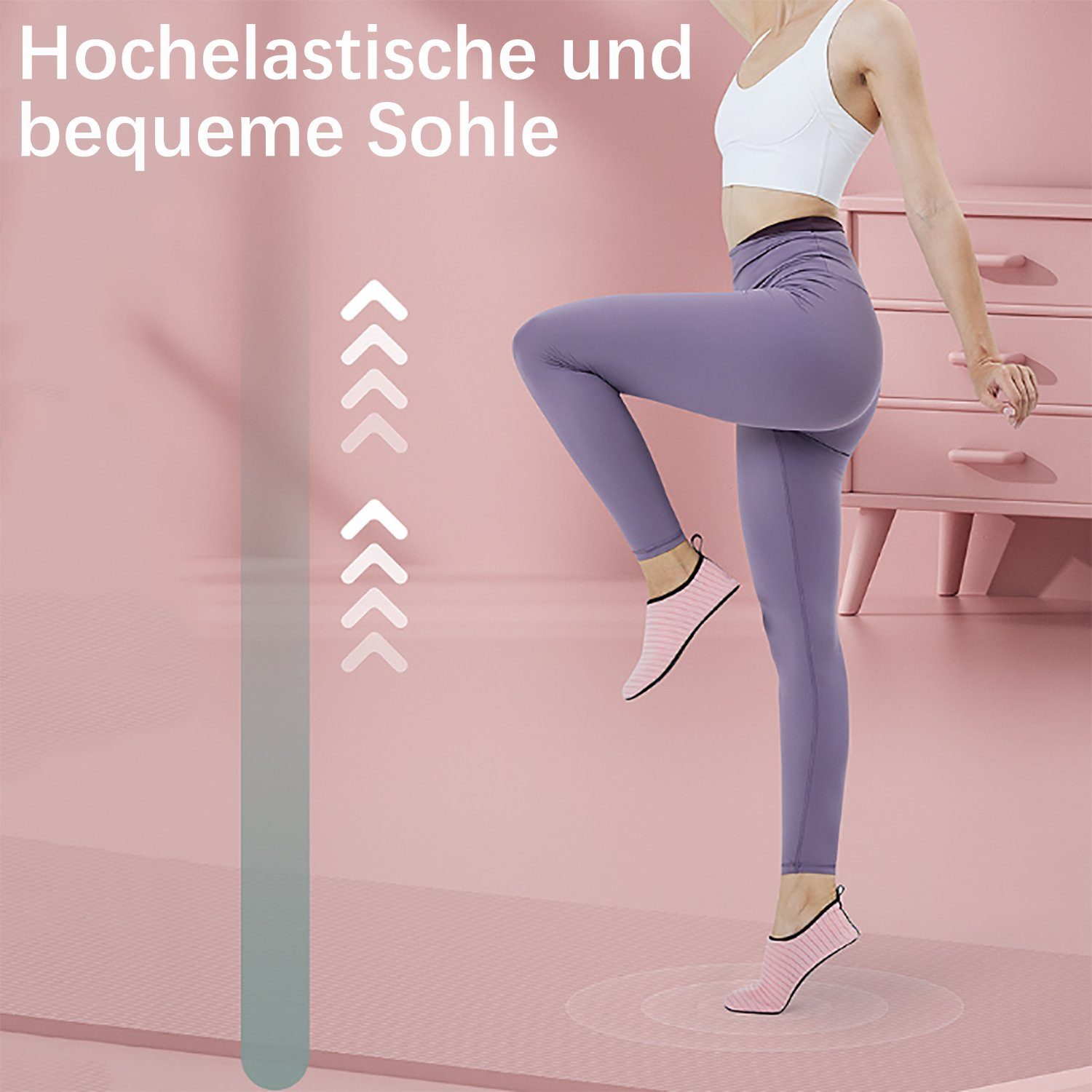 Daisred Barfußschuhe Schnell Trocknend Badeschuhe Strandschuhe Wasserschuh
