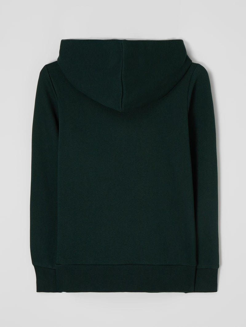 Hoodie mit Logo-Print in dunkelgrün