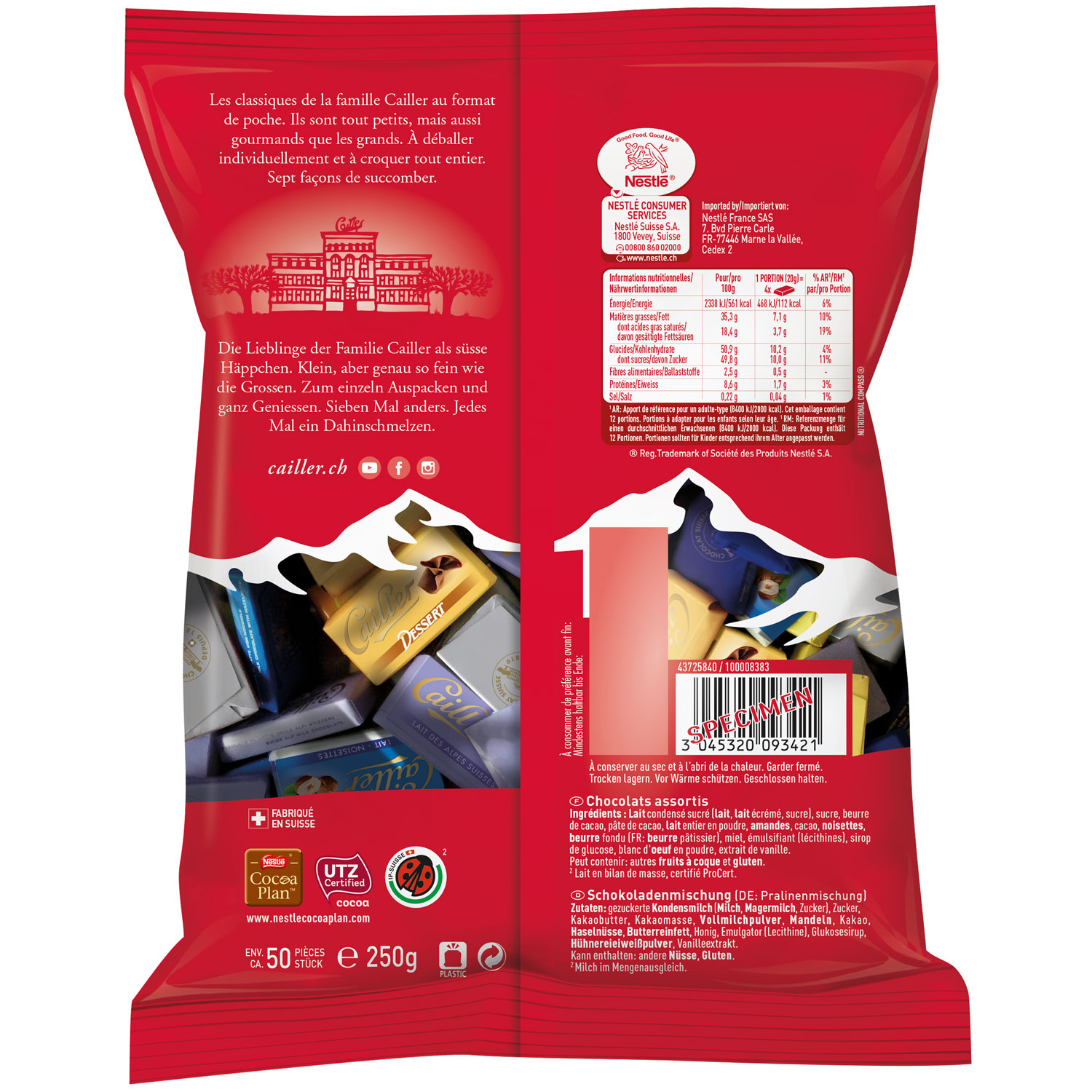 Cailler Napolitains 250g