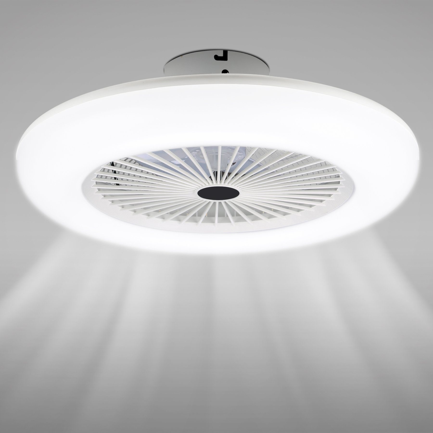 Gimisgu Deckenventilator 80W Deckenventilator Mit Fernbedienung Timer Beleuchtung Dimmbar