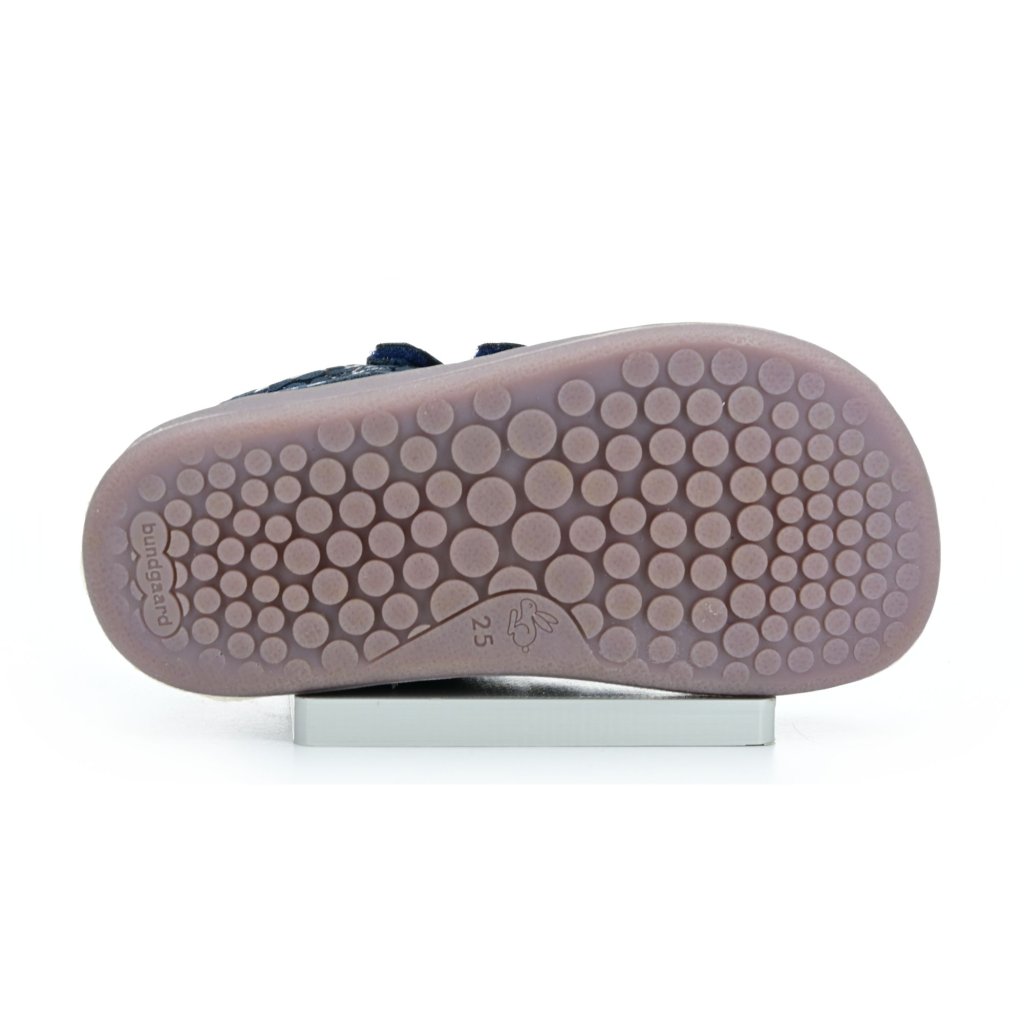Bundgaard Blake Strap Navy Wasp dunkelblaue Barfuß-Halbschuhe