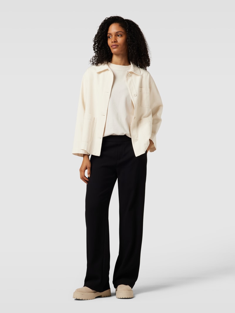 Hemdjacke in unifarbenem Design Modell 'FOSCARI' in ecru