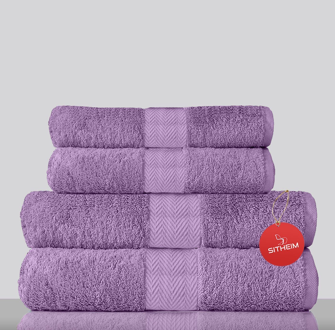 Sitheim-Europe Handtuch Set KING TUT Handtücher 100% ägyptischer Baumwolle 4-teiliges Handtuchset, ägyptischer Baumwolle, (Spar-Set, 4-tlg), Edel, kuschelweich, langlebig, 100% premium ägyptische Baumwolle