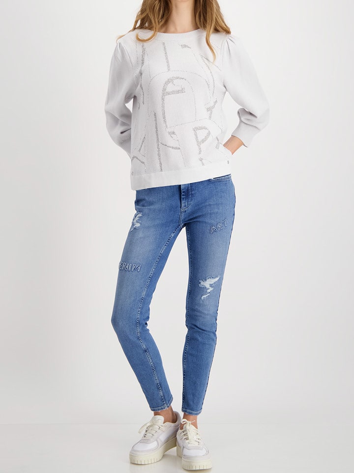 monari Pullover in Hellgrau günstig kaufen