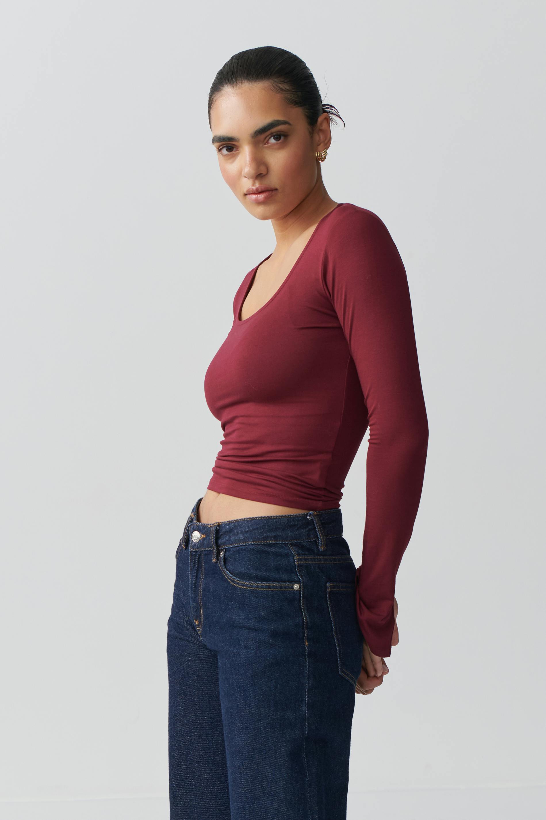 Soft touch jersey top