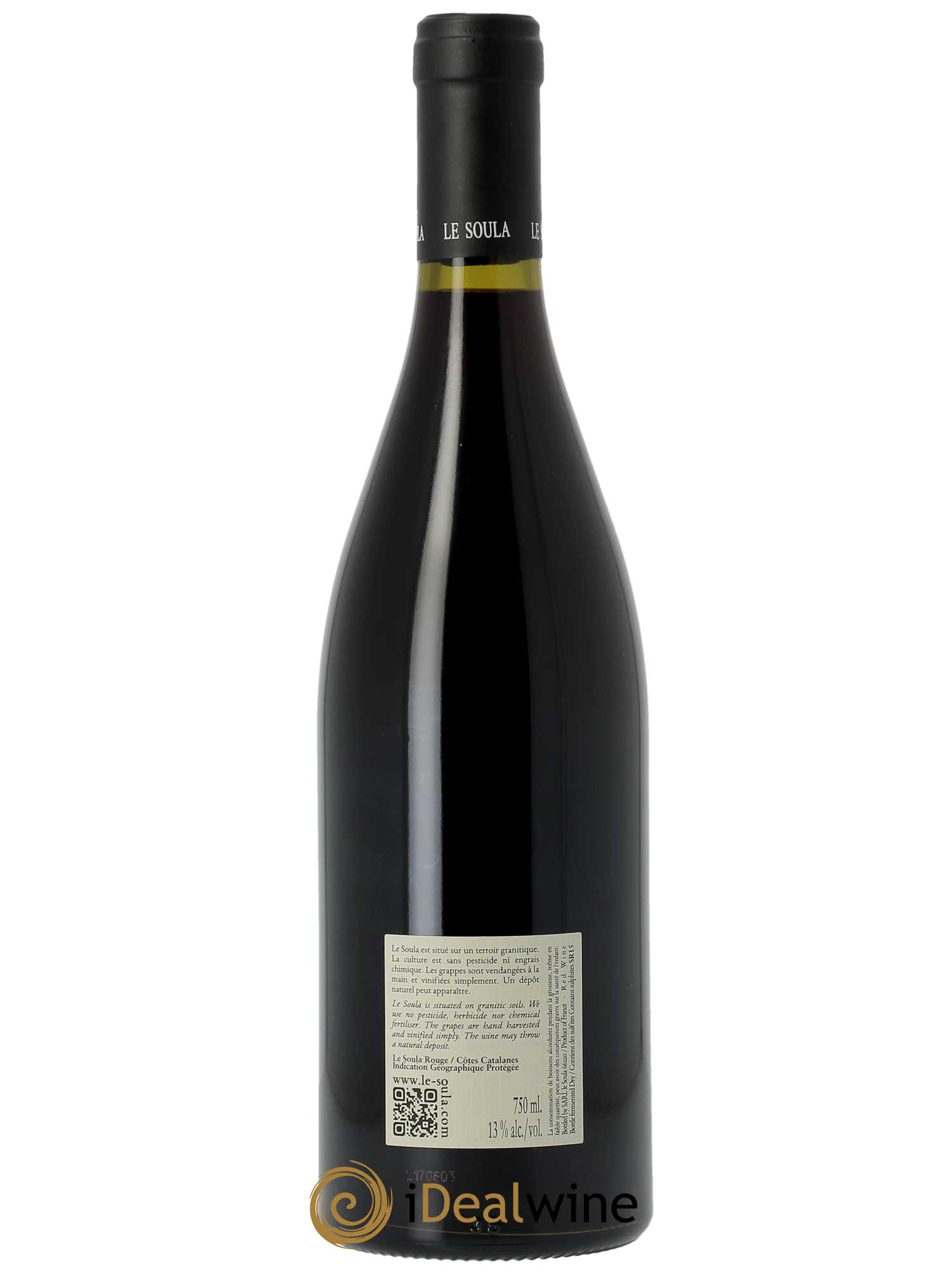 IGP Côtes Catalanes Le Soula  2015 - Lot de 1 Bouteille