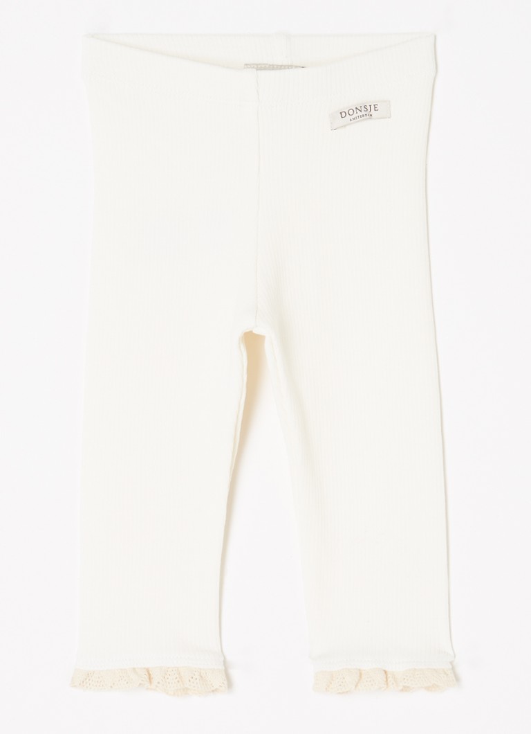 Leggings a coste Affy di Donsje Amsterdam, realizzati in cotone biologico.