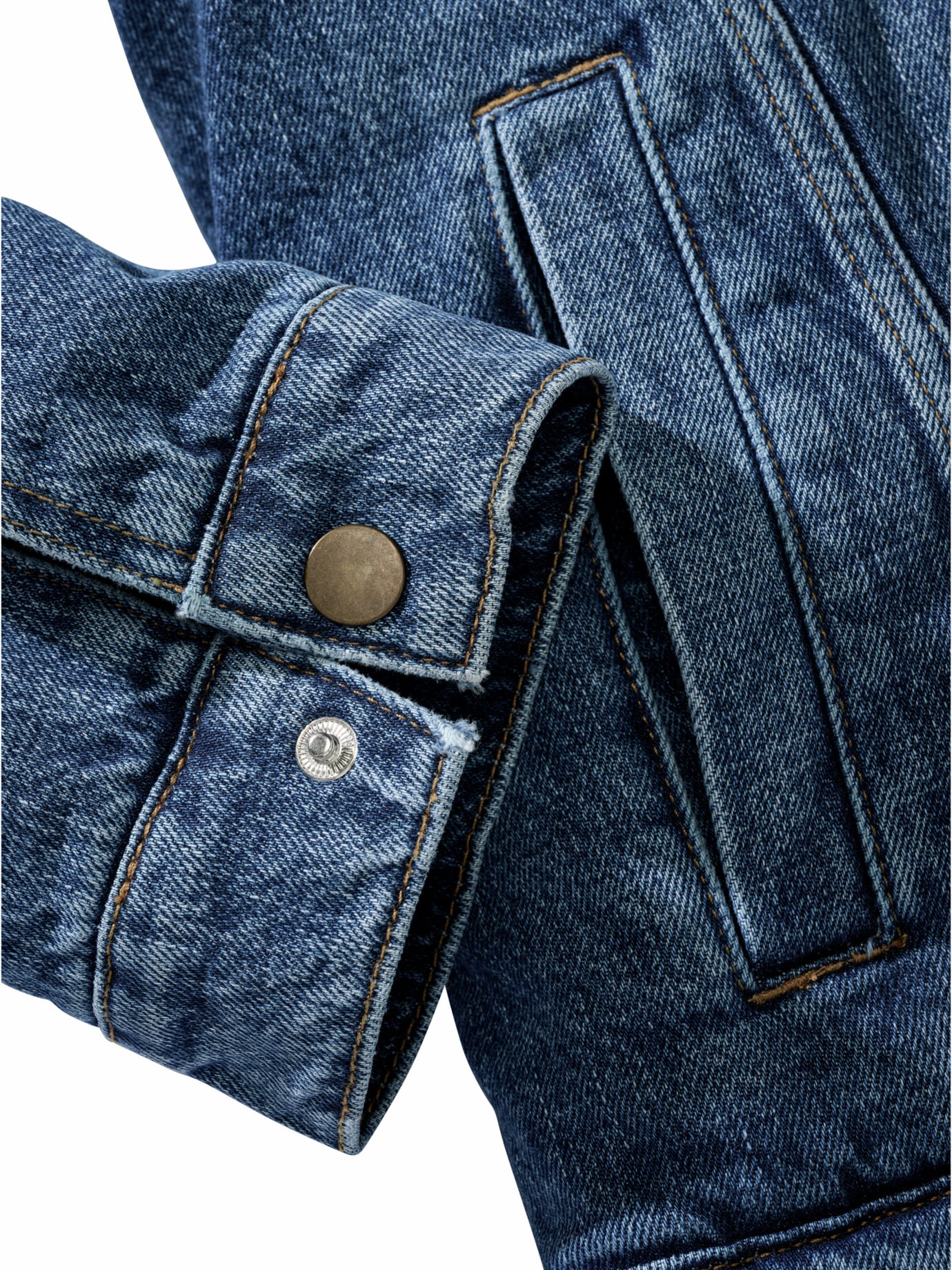 Sherpa-Jeansjacke