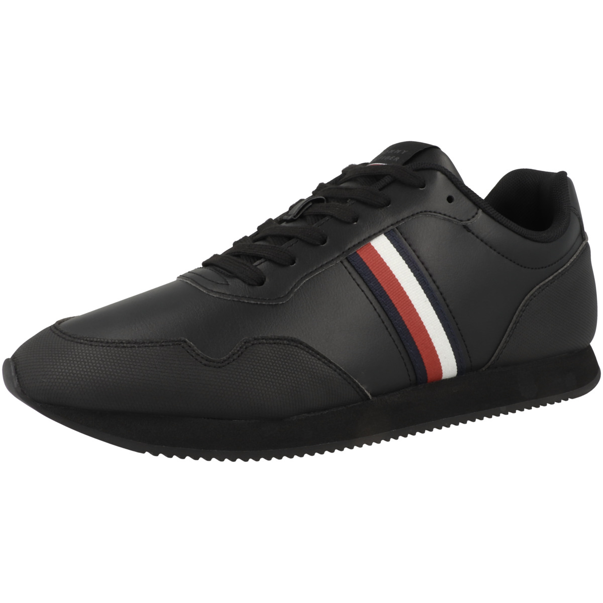 Tommy Hilfiger Core Low Runner Pu Leather Sneaker Low schwarz