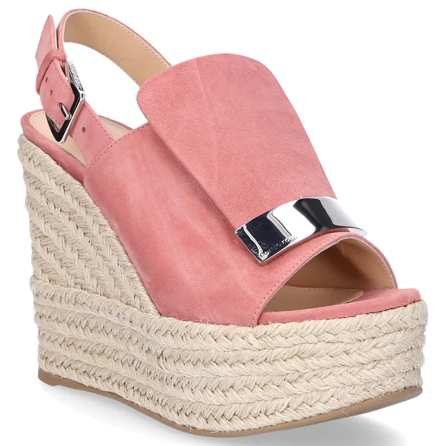 Sergio Rossi - Espadrilles SR1 ESPADRILLAS Wildleder Logo altrosa - pink