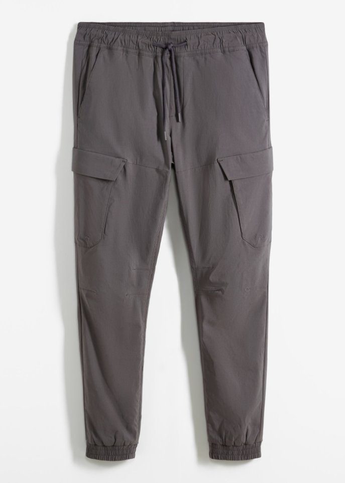 Regular Fit Schlupf-Thermohose mit Cargotaschen, Straight