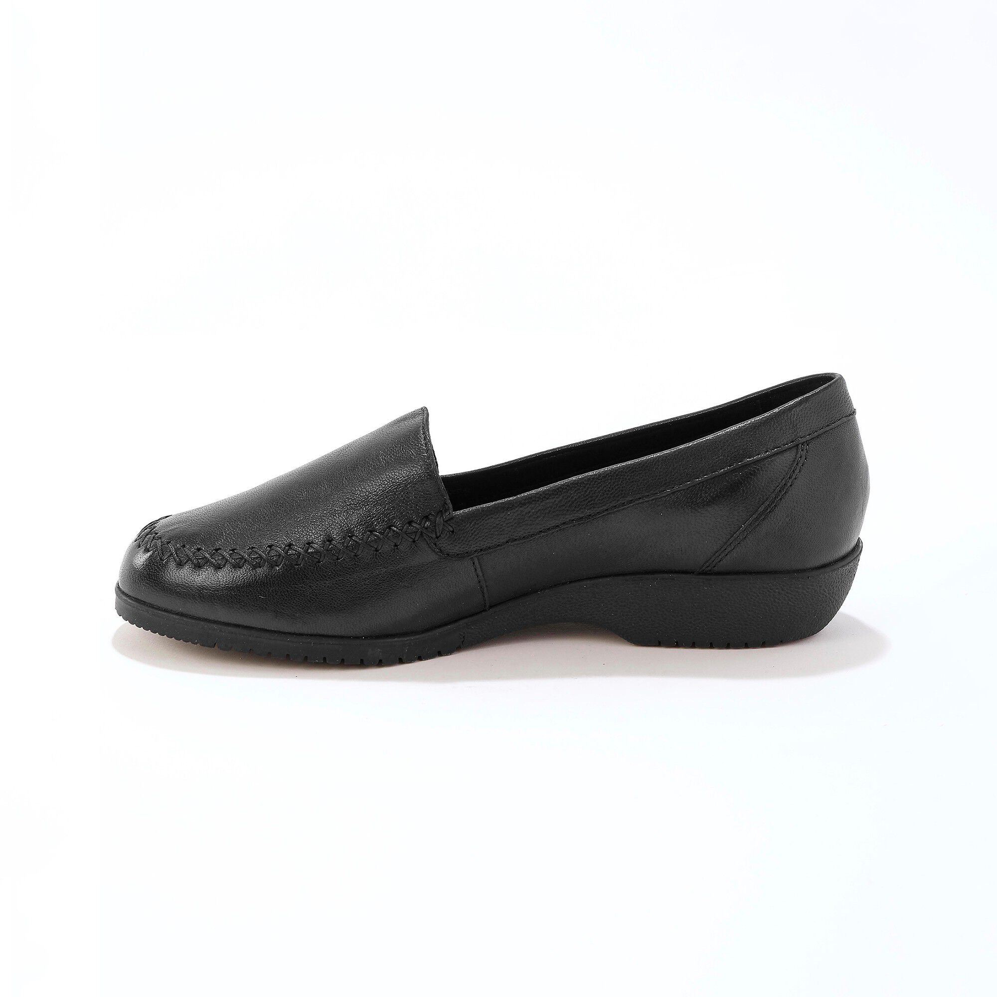 Mocassins largeur confort en cuir souple
