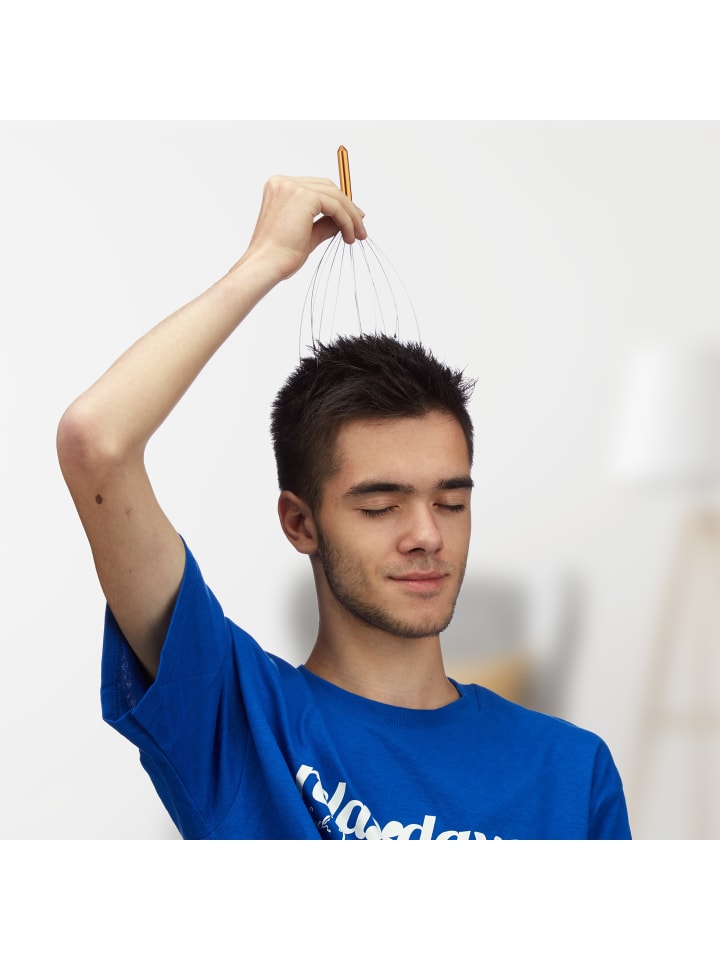 relaxdays Kopfmassagegerät in Gold günstig kaufen onesize